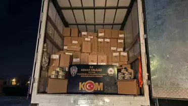 Ceyhan'da 7 Milyon Kaçak Makaron Ele Geçirildi