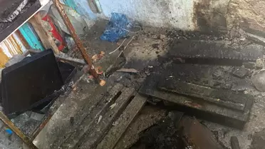 Salihli'de Fırında Unutulan Yemek Yangına Neden Oldu