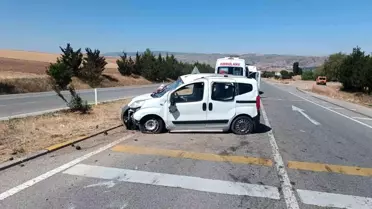 Kırıkkale'de Takla Atan Araçta 5 Yaralı