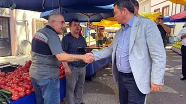 Osmangazi Belediye Başkanı Erkan Aydın, Pazar Yerinde Esnaf ve Vatandaşlarla Bir Araya Geldi