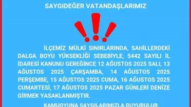 İstanbul’da fırtına uyarısı, 3 ilçede denize girmek yasaklandı