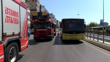 Kadıköy'de İETT Otobüsünde Yangın
