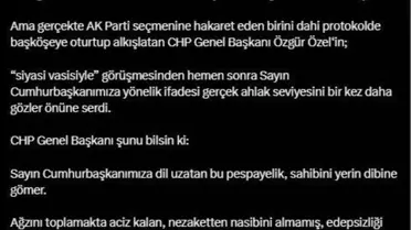 Büyükgümüş'ten Özel'e Sert Eleştiri