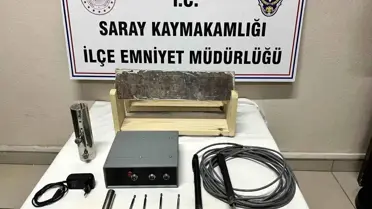 Tekirdağ'da Tarihi Eser ve Define Malzemesi Ele Geçirildi