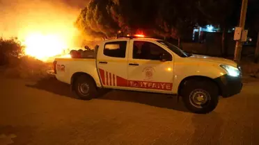 Balıkesir'de Gece Saatlerinde Yangın Çıktı, Hızla Kontrol Altına Alındı