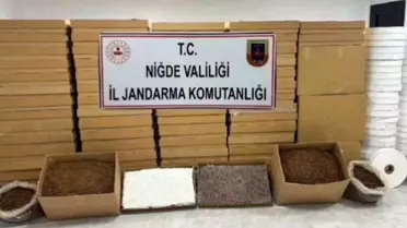 Niğde'de 50 Milyon TL'lik Kaçak Tütün Operasyonu