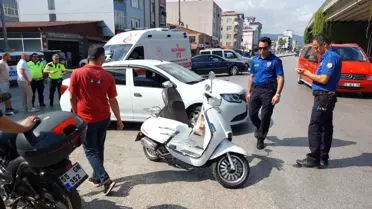 Samsun'da Trafik Kazası: 1 Yaralı
