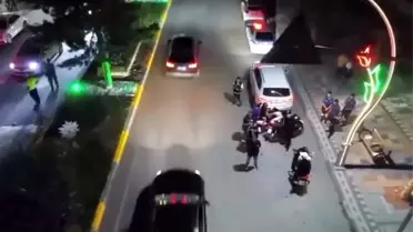Sandıklı'da Drone ile Asayiş ve Trafik Denetimi