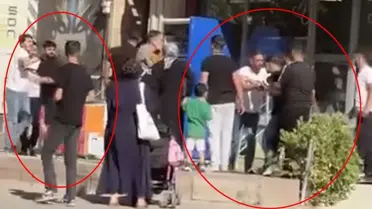 Siirt'te Kavga Anları Kamerada