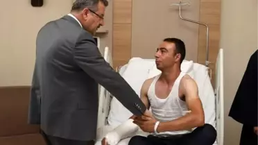 Yaralı Bekçiye Ziyaret