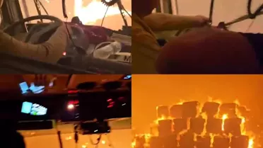 Mersin'deki Orman Yangınında Gece Mücadele Anları Kameralara Yansıdı