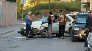 Kavga ettiği eşinin otomobilini cipiyle çarparak hurdaya çevirdi