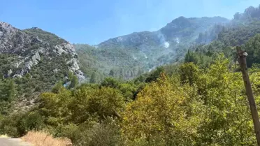 Anamur'da Orman Yangını Kontrol Altında