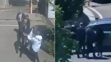 Milletvekilinin oğluna Meclis önünde darp
