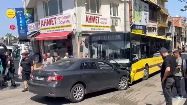 Bursa'da Otobüs ve Otomobil Çarpıştı: 6 Yaralı