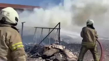 Silivri'de Yangın, İtfaiye Müdahale Etti