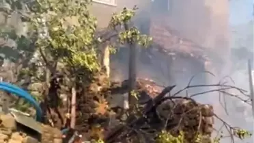 Şarköy'de Metruk Evde Yangın