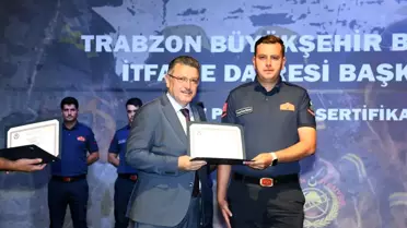 Trabzon'da 70 Yeni İtfaiye Personele Göreve Başladı