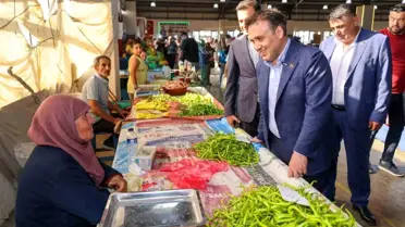 Bilecik Valisi Faik Oktay Sözer, Söğüt Perşembe Pazarını Ziyaret Etti