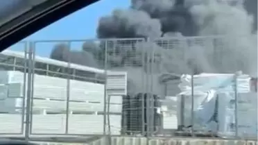 Bursa'da Geri Dönüşüm Fabrikasında Yangın