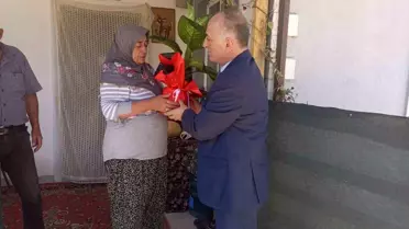Orman şehidi Tolunay Kocaman'ın ailesine anlamlı ziyaret