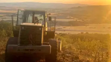 Ayaş'ta Otluk Alanda Yangın Söndürüldü