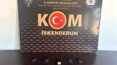 İskenderun'da Gümrük Kaçağı Cep Telefonu Ele Geçirildi