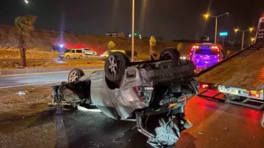 Kahramanmaraş'ta Takla Atan Araçta Sürücü Ağır Yaralandı