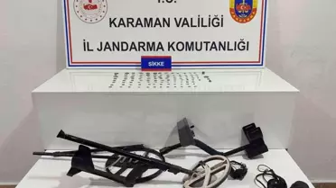 Karaman'da Uyuşturucu ve Tarihi Eşya Ele Geçirildi