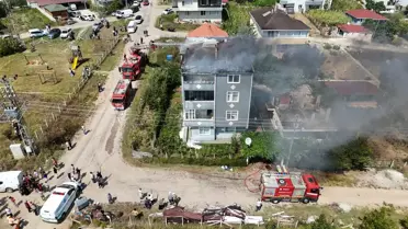 Sinop'ta Çatı Katında Yangın