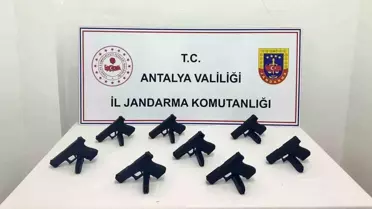 Antalya'da Ruhsatsız Silah Operasyonu