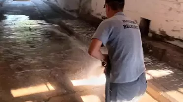 Bayırköy Belediyesi'nden Tren Yolu Alt Geçidinde Temizlik ve Dezenfeksiyon Çalışmaları