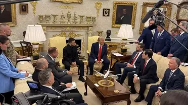 Trump ve Zelenskiy Beyaz Saray'da Buluştu