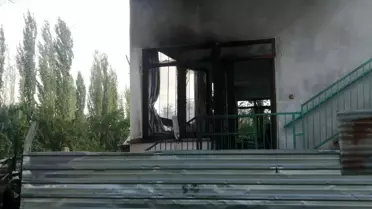 Hüyüklü Kasabası'nda Tandırda Yangın Çıktı