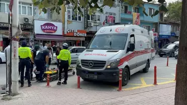 İznik'te Yaya Kamyonete Çarptı