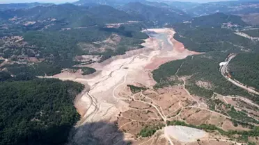 Bursa'da Nilüfer Barajı Kurudu, Su Tasarrufu Çağrısı Yapıldı