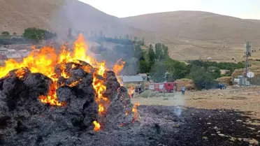 Van'ın Gevaş İlçesinde Yangın Söndürüldü