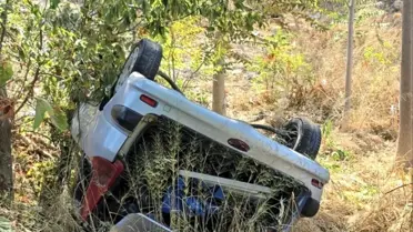 Mudanya'da Uçuruma Yuvarlanan Araçta Sürücü Yaralandı