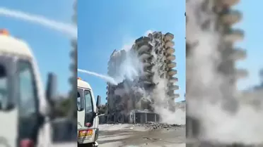Osmaniye'de 11 Katlı Bina Yıkılırken Çöktü