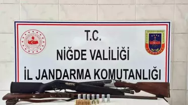 Niğde'de Ruhsatsız Silah Operasyonu