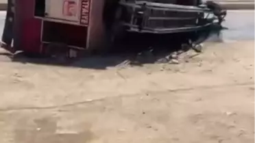 Cizre'de İtfaiye Aracı Devrildi, 5 Yaralı