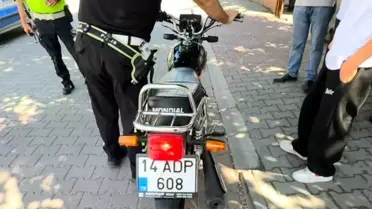 Bolu'da Tehlikeli Motosiklet Sürüşü