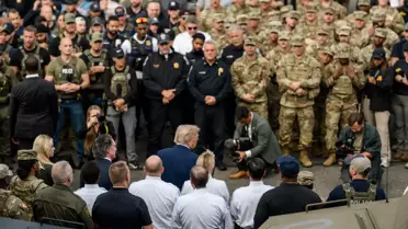 Trump Washington'da Güvenlik Tedbirlerini Denetledi