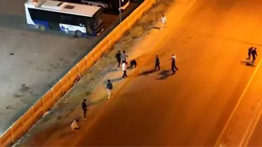 Elazığ'da Dron ile Kayıt Altına Alınan Kavga
