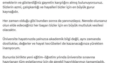 Bakan Tekin'den YKS Sonuçları Mesajı
