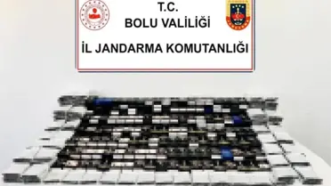 Bolu'da Sigara Kaçakçılığı Operasyonu