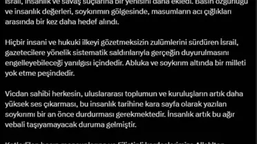 İletişim Başkanı Duran'dan İsrail'e Sert Tepki