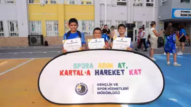 Kartal Belediyesi Yaz Spor Okulu'nda Sertifika Heyecanı