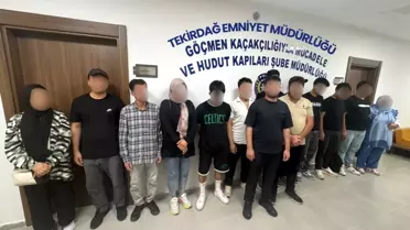 Tekirdağ'da 19 Kaçak Göçmen ve Organizör Yakalandı