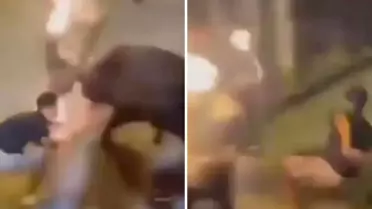 Alev saçan boğa, festival alanında bir seyirciyi ağır yaraladı